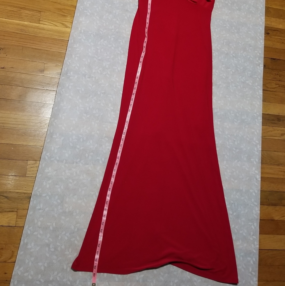 Lauren Ralph Lauren Georgette Gown Parlor - Red - Picture 8 of 8